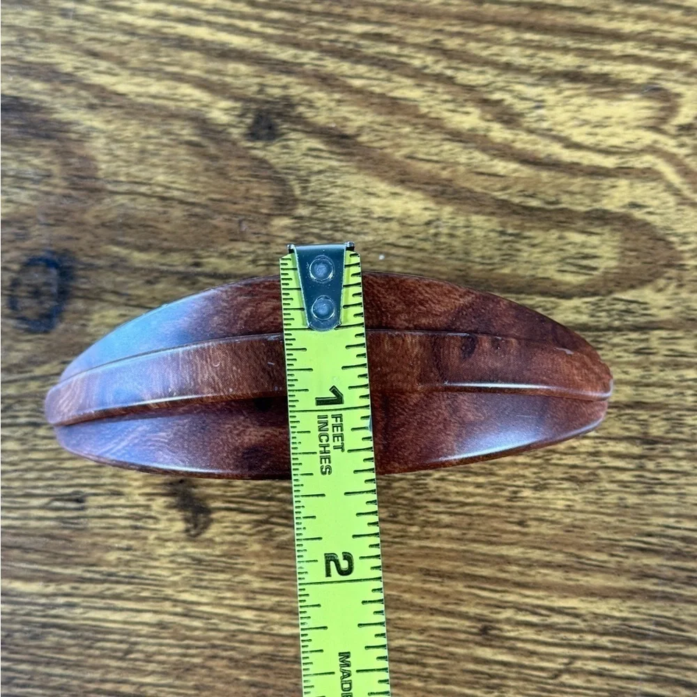 Elegant Brown Wooden Men's Accessory